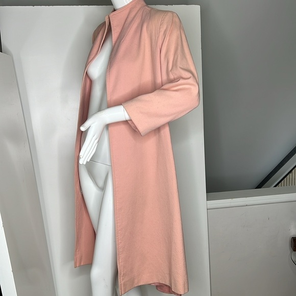Fleurette Size 6-8 for I.Magnin Vintage Powder Pink Open Coat - Picture 2 of 15